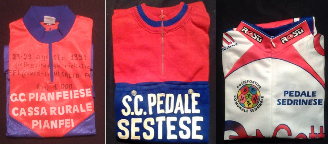 maglie donate al Santuario della Madonna del Ghisallo